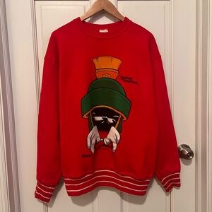 Red Vintage Marvin the Martian Sweater